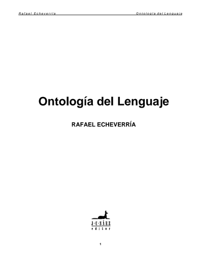 Ontología del lenguaje