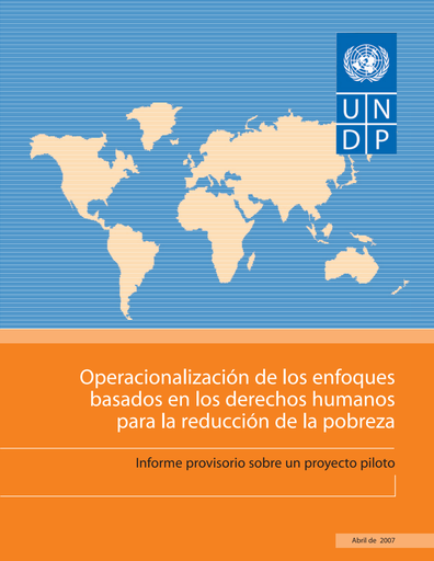 Operacionalización de los enfoques basados en los derechos humanos para la reducción de la pobreza