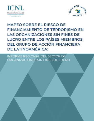 Mapeo sobre el riesgo de financiamiento de terrorismo en las organizaciones sin fines de lucro entre los países miembros del grupo de acción financiera de Latinoamérica