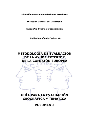 Guía para la evaluación geográfica y temática vol. 2