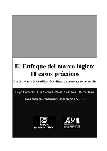 El enfoque del marco lógico: 10 casos prácticos