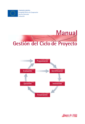 Manual gestión del ciclo de proyecto