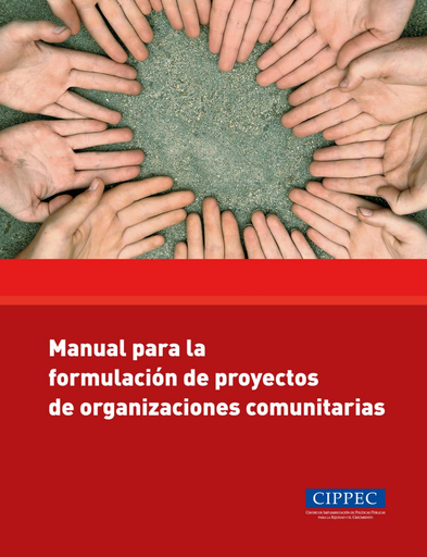 Manual para la formulación de proyectos de organizaciones comunitarias